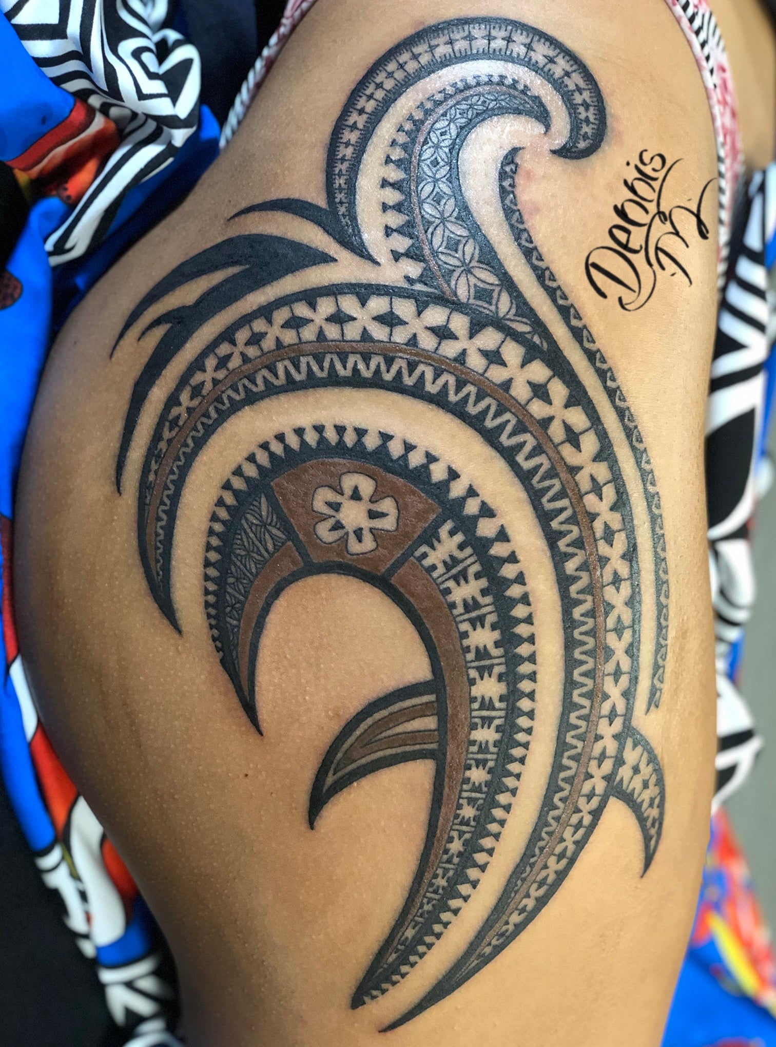 Tattoo uploaded by Raymond Scarborough • Fijian tribal tapa chest piece •  Tattoodo