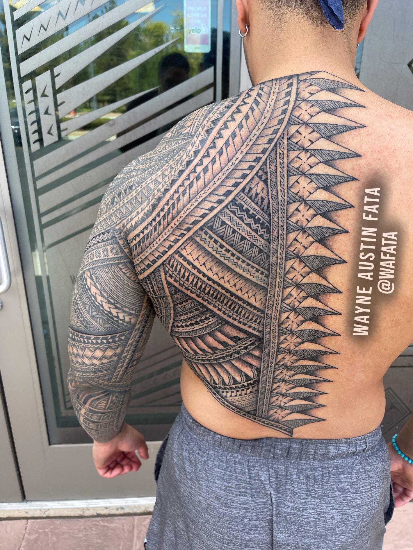 samoan tribal back tattoos